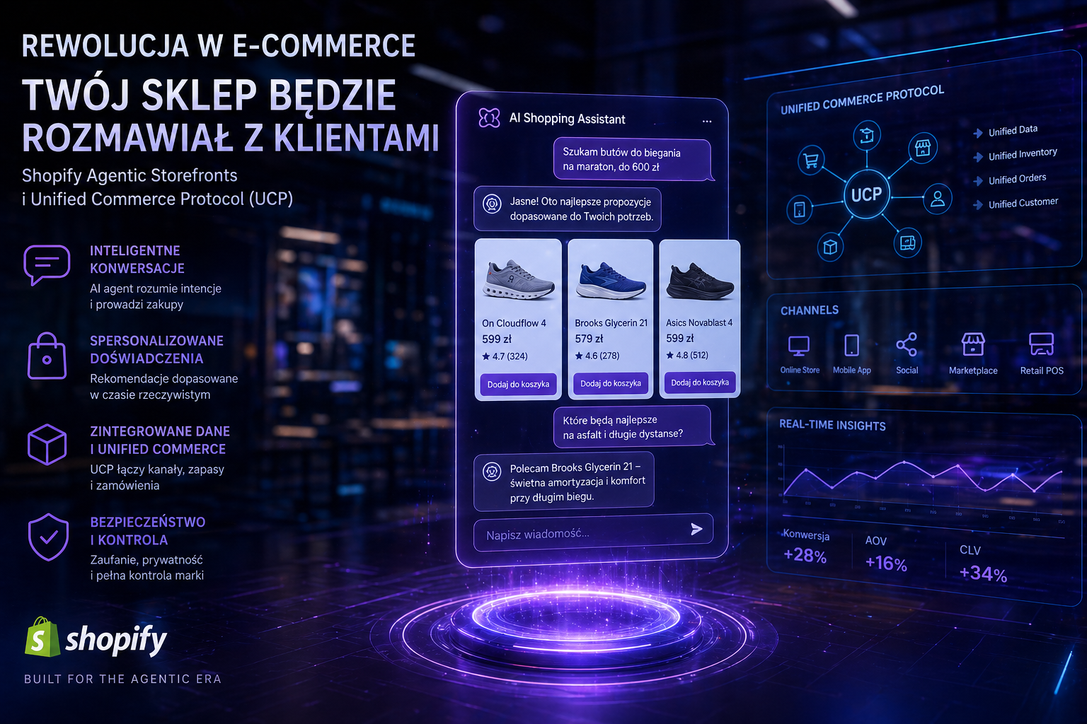 Rewolucja w E-commerce: Twój Sklep Będzie Rozmawiał z Klientami. Co Musisz Wiedzieć o Shopify Agentic Storefronts i UCP?